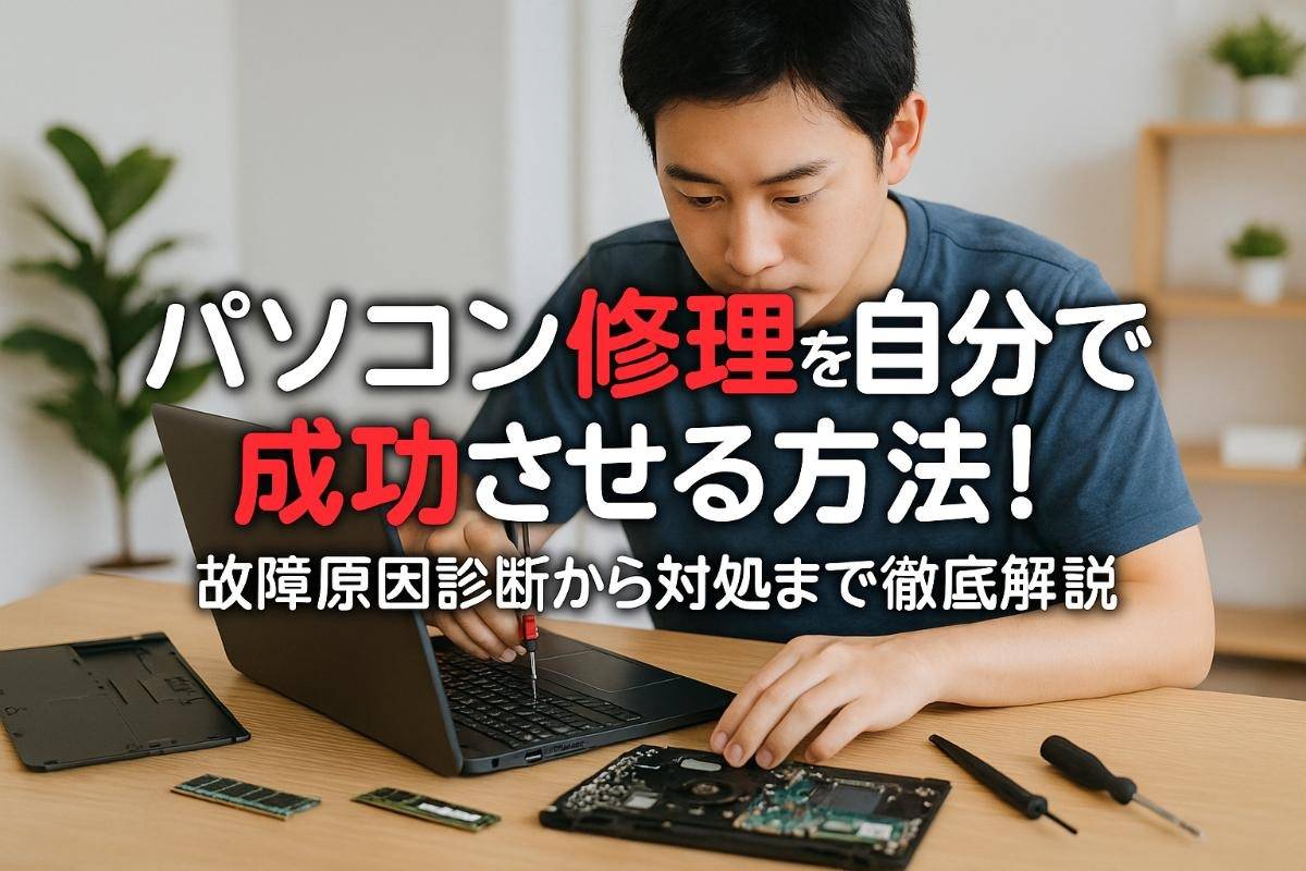 パソコン修理を自分で成功させる方法！故障原因診断から対処まで徹底解説