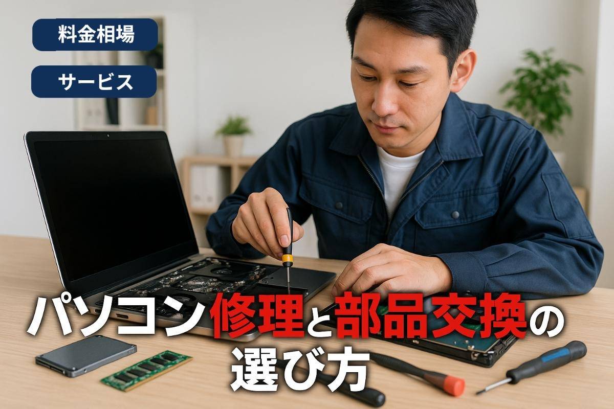 パソコン修理や部品交換の料金相場やサービスの選び方を徹底解説