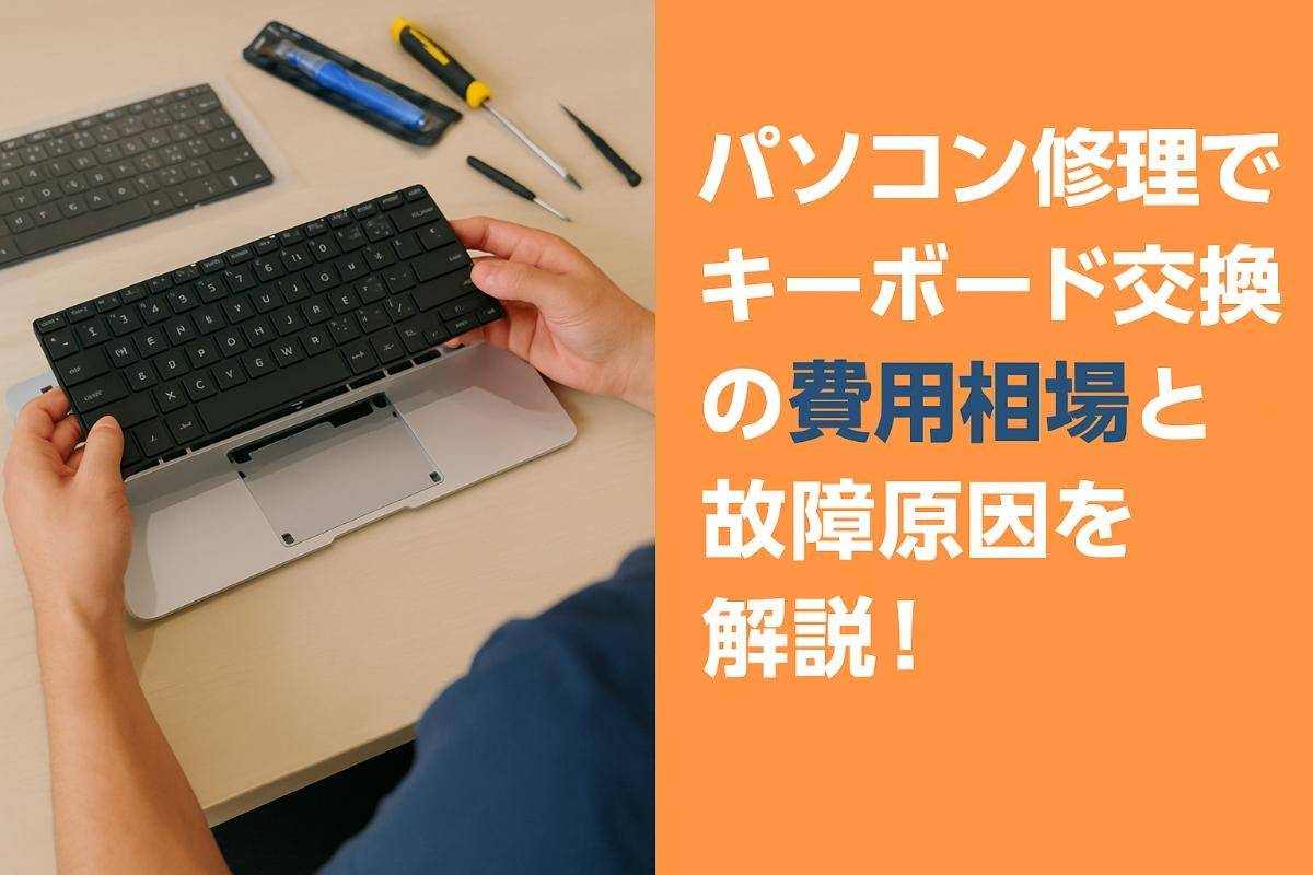 パソコン修理でキーボード交換の費用相場と故障原因を解説！業者選びと自分で直す手順も紹介