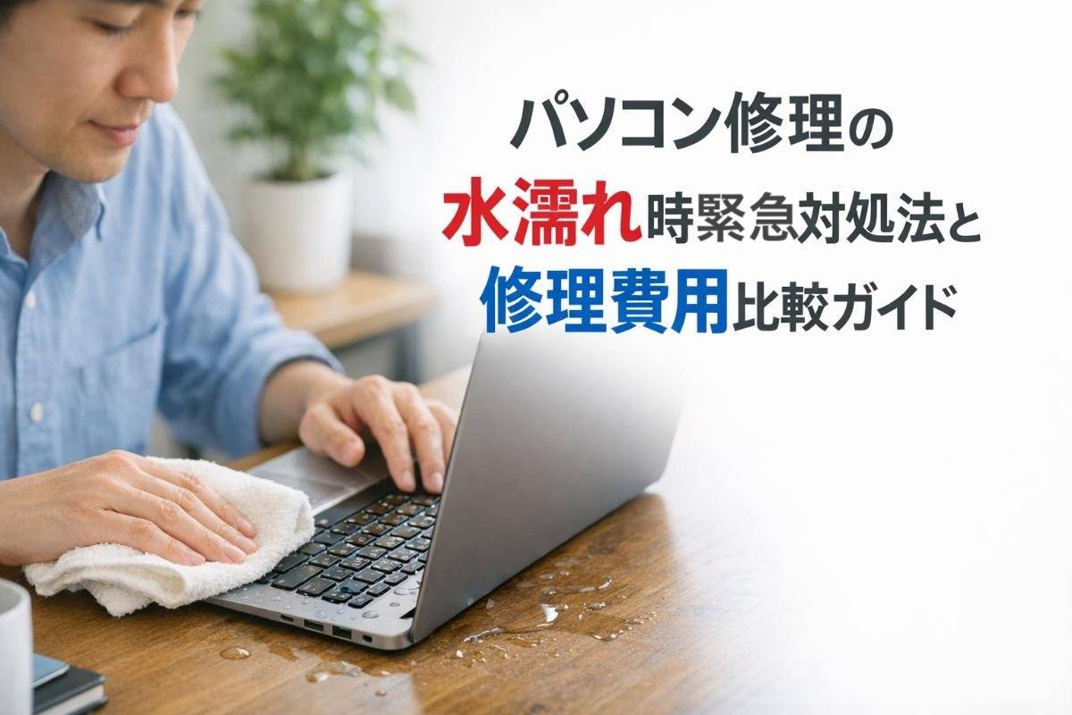 パソコン修理の水濡れ時緊急対処法と修理費用比較ガイド