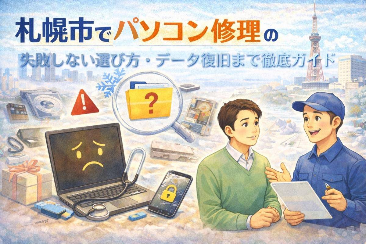 札幌市でパソコン修理の失敗しない選び方・データ復旧まで徹底ガイド