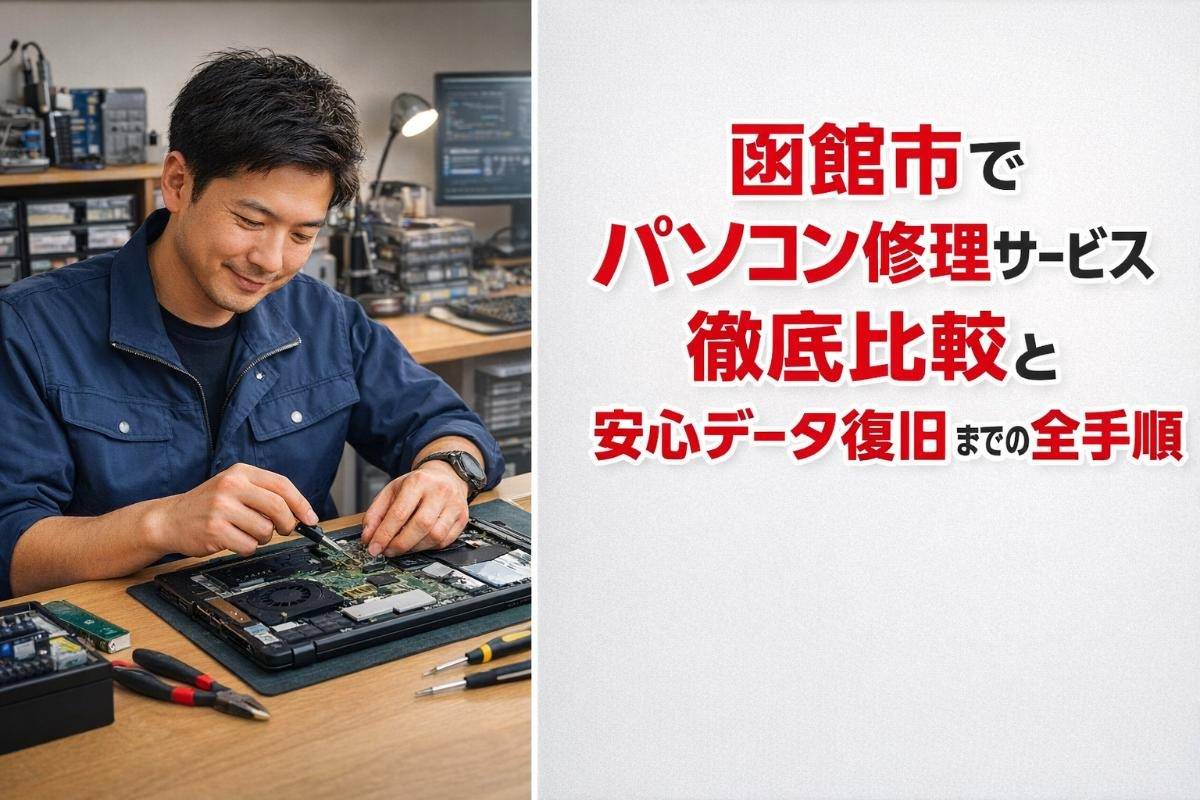 函館市でパソコン修理サービス徹底比較と安心データ復旧までの全手順