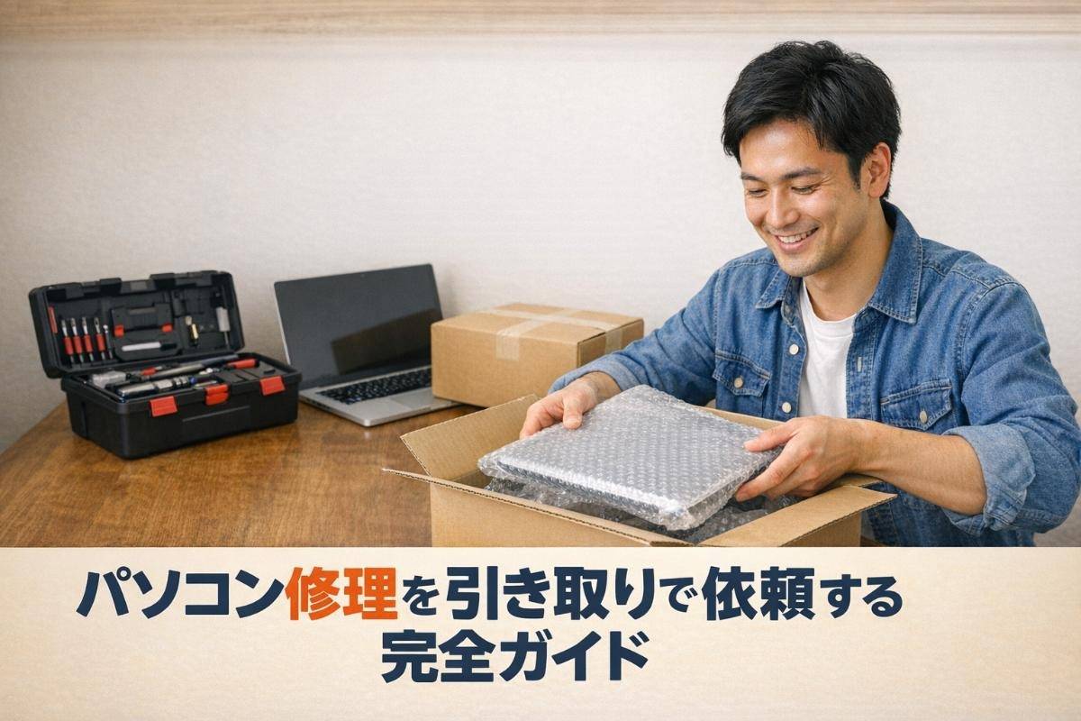パソコン修理を引き取りで依頼する完全ガイド｜料金相場から流れ・期間・データ保護まで徹底比較