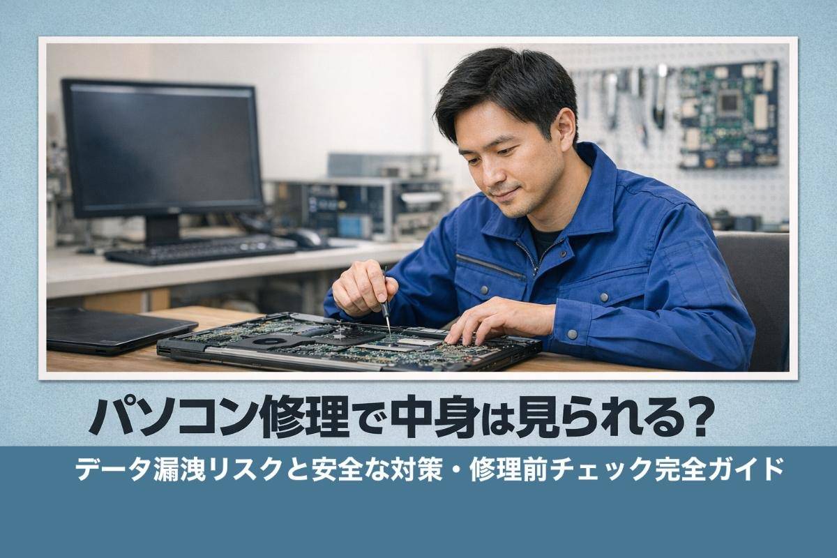パソコン修理で中身は見られる？データ漏洩リスクと安全な対策・修理前チェック完全ガイド