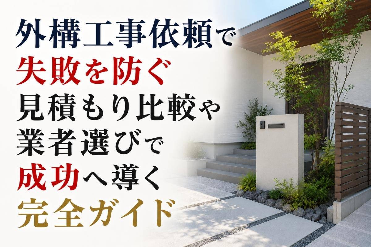 外構工事依頼で失敗を防ぐ見積もり比較や業者選びで成功へ導く完全ガイド